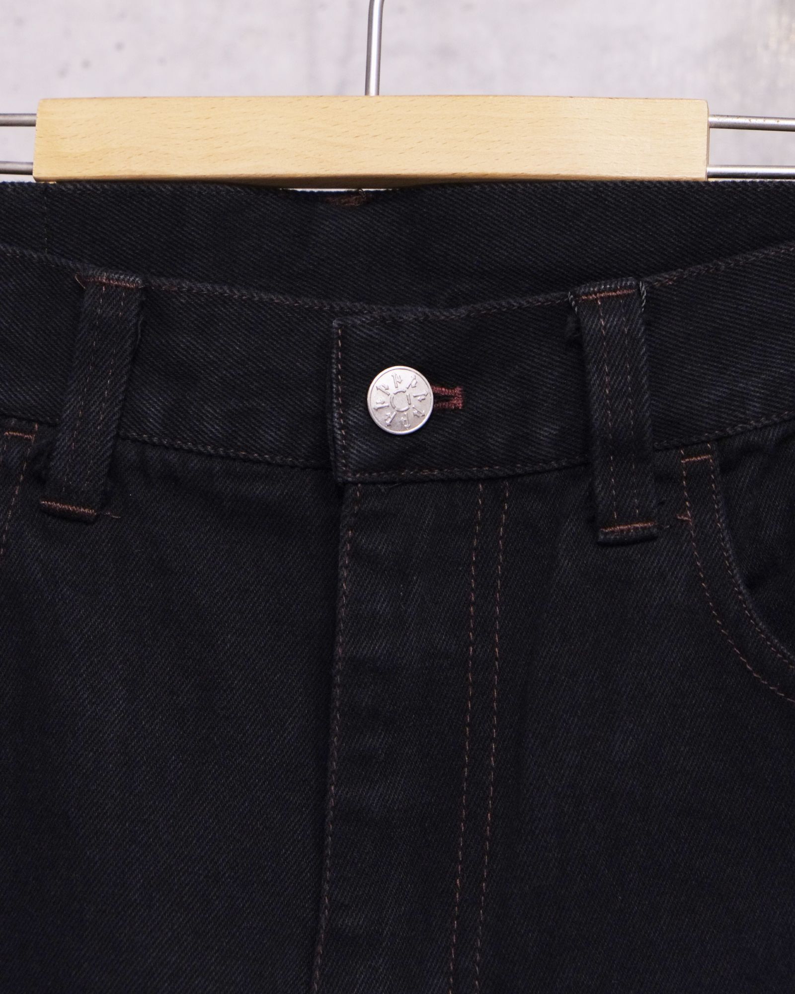 6 Pocket Jeans Straight / ストレート デニムパンツ / ブラック / PD-262-BT-051