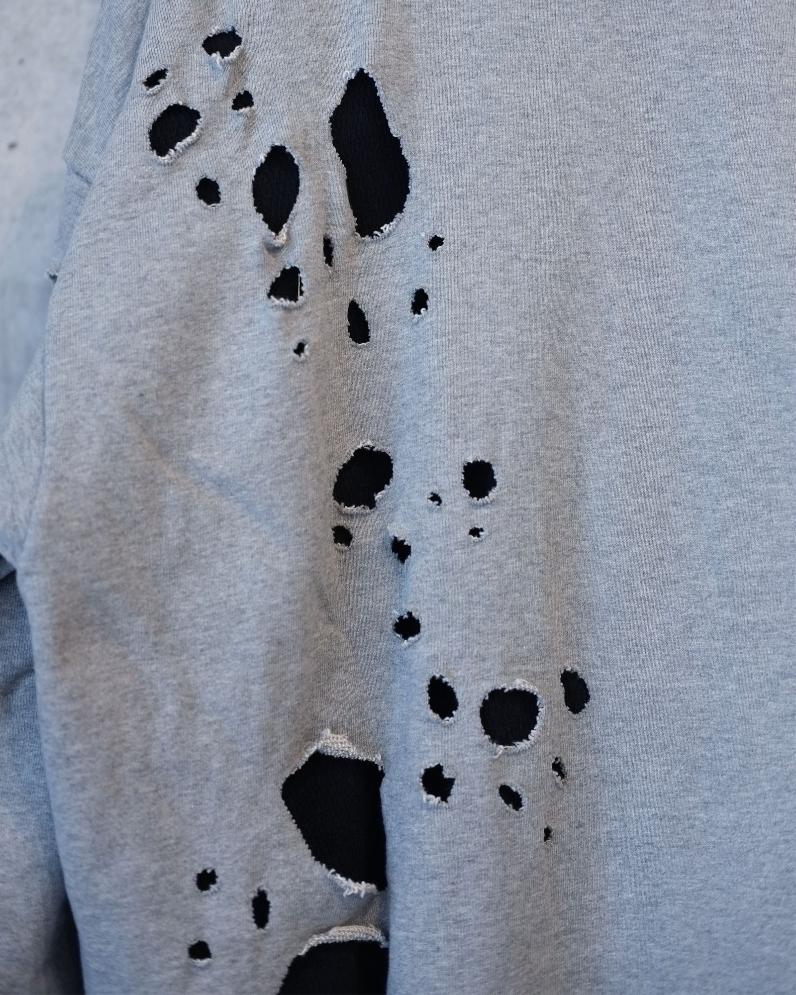 AMOK - Damage Layered Sweat Shirt / ダメージ加工