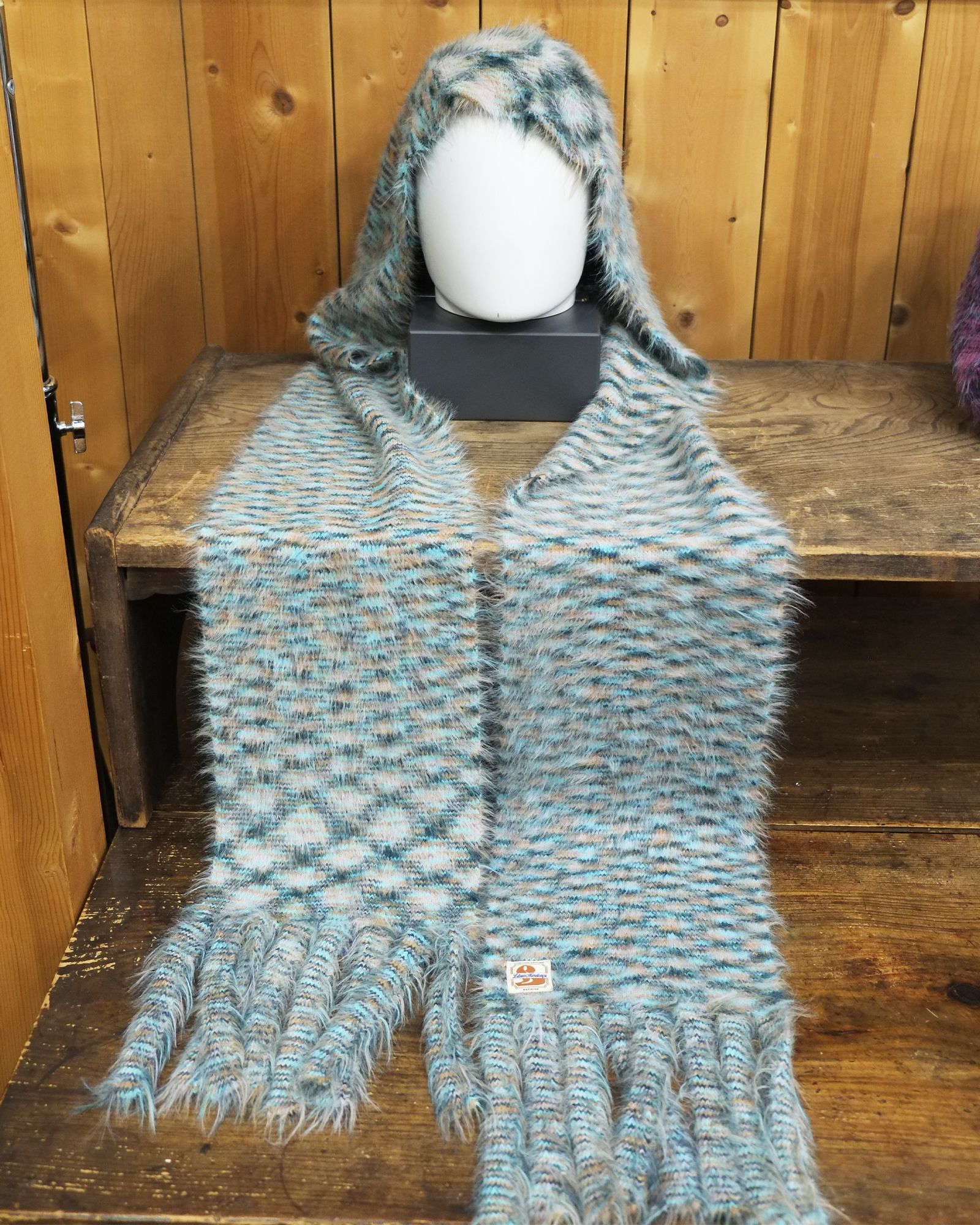 Hooded Scarf / フード スカーフ / ブルー / LM-26aw-1206