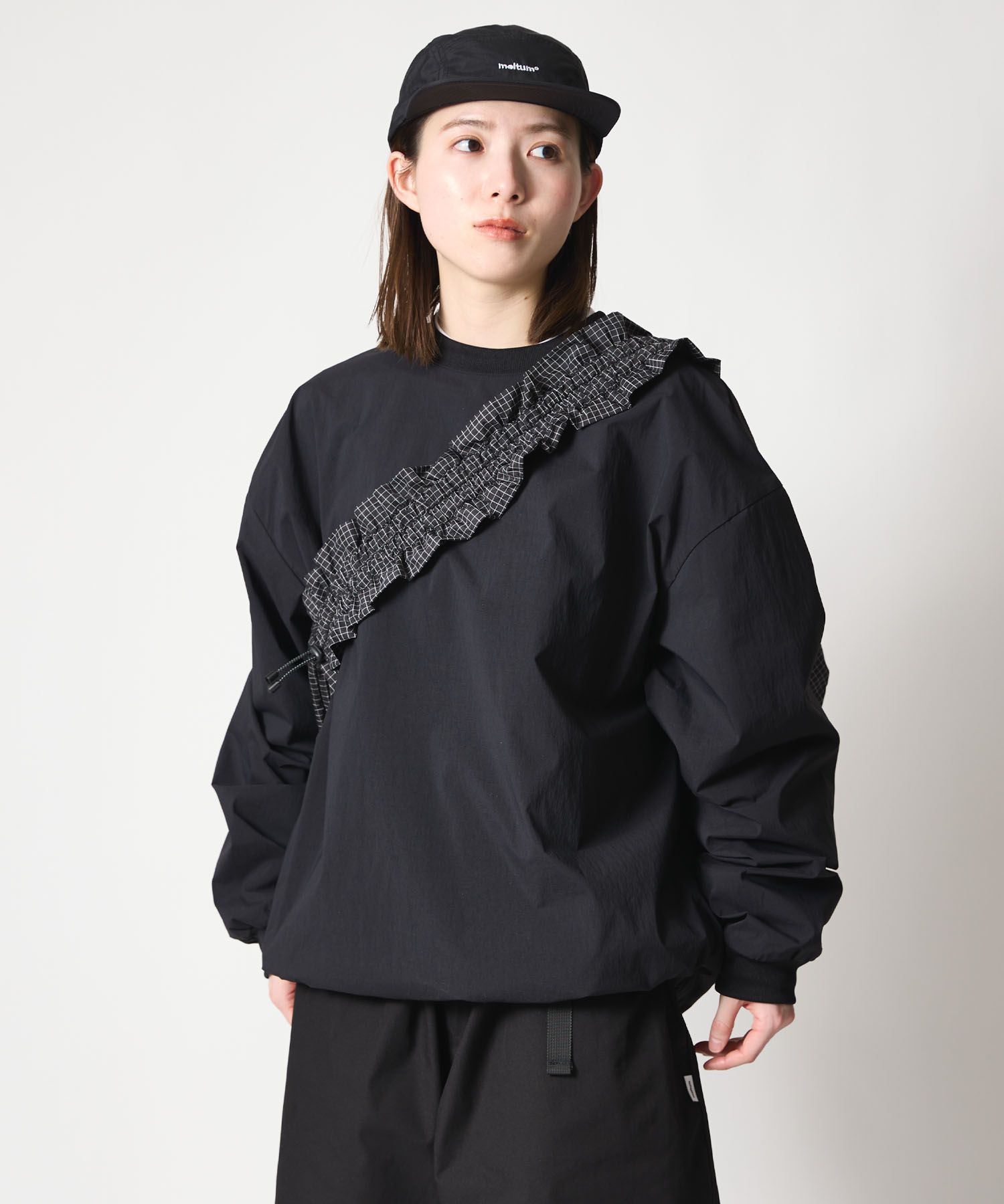 GATHER MESSENGER BAG / ギャザー メッセンジャーバッグ / グラフチェック /  MTM-BG-0372-26-A