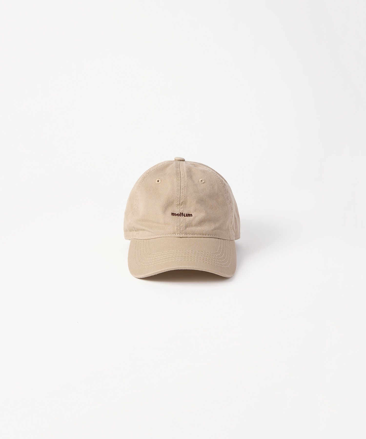 Basic Logo Cap / ベーシック ロゴ キャップ/ ベージュ / MTM-HT-0334-25-A