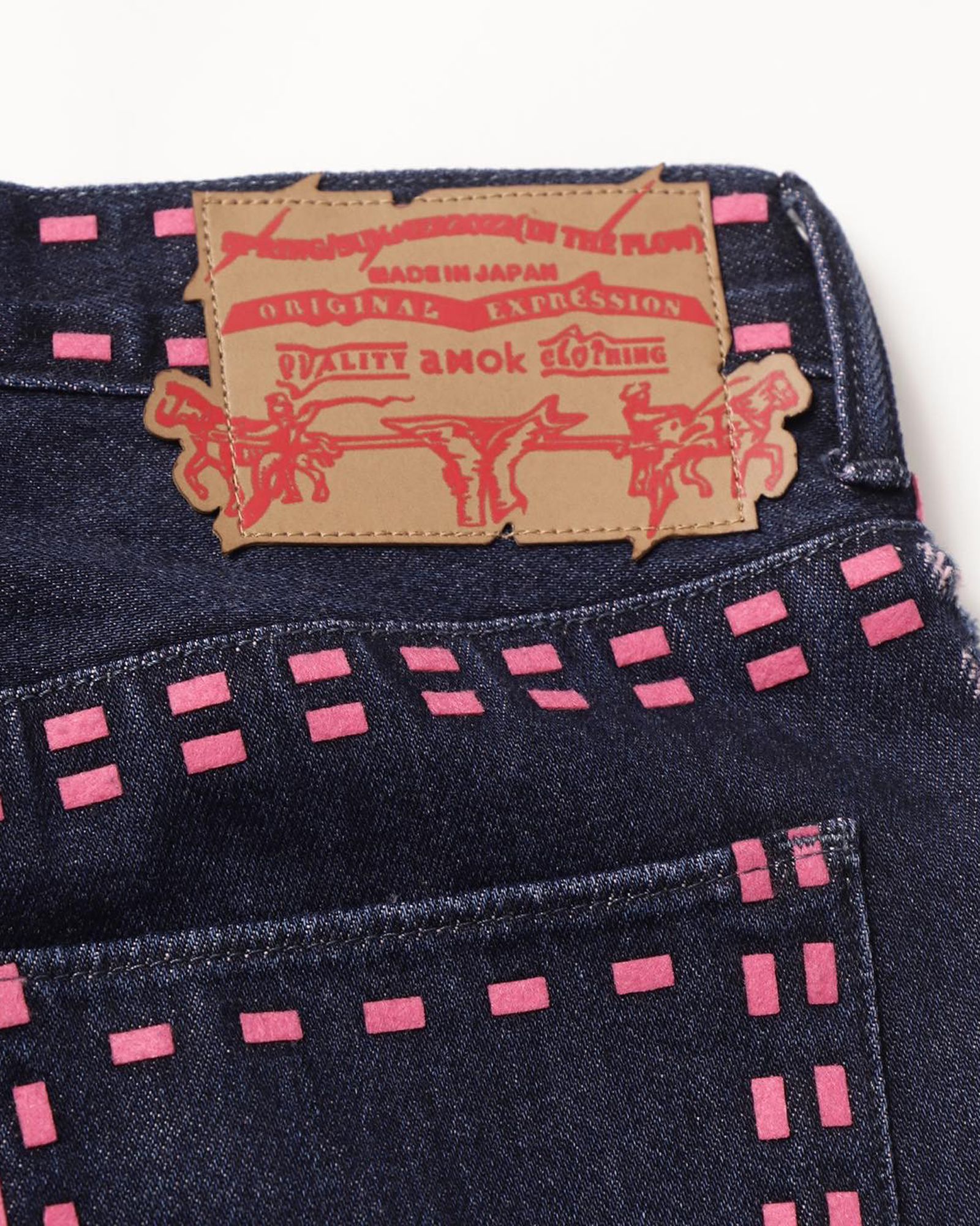 Laser Stitch Jeans