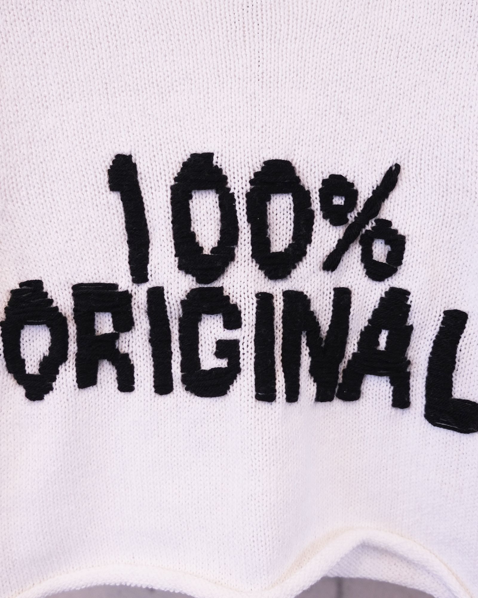 Message Tee / White"100%ORIGINAL"