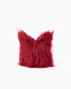 Shaggy Knit Devil Cap