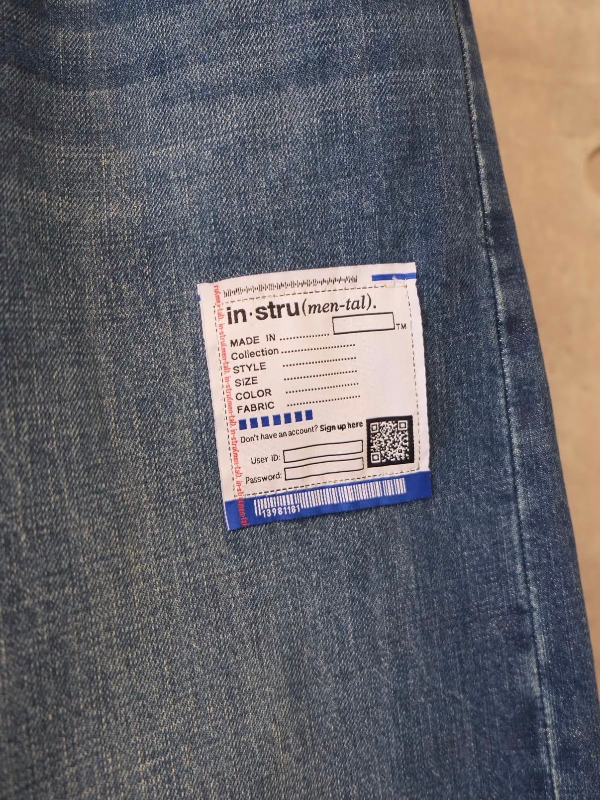 Hard Washed Selvage Denim Baggy Pants