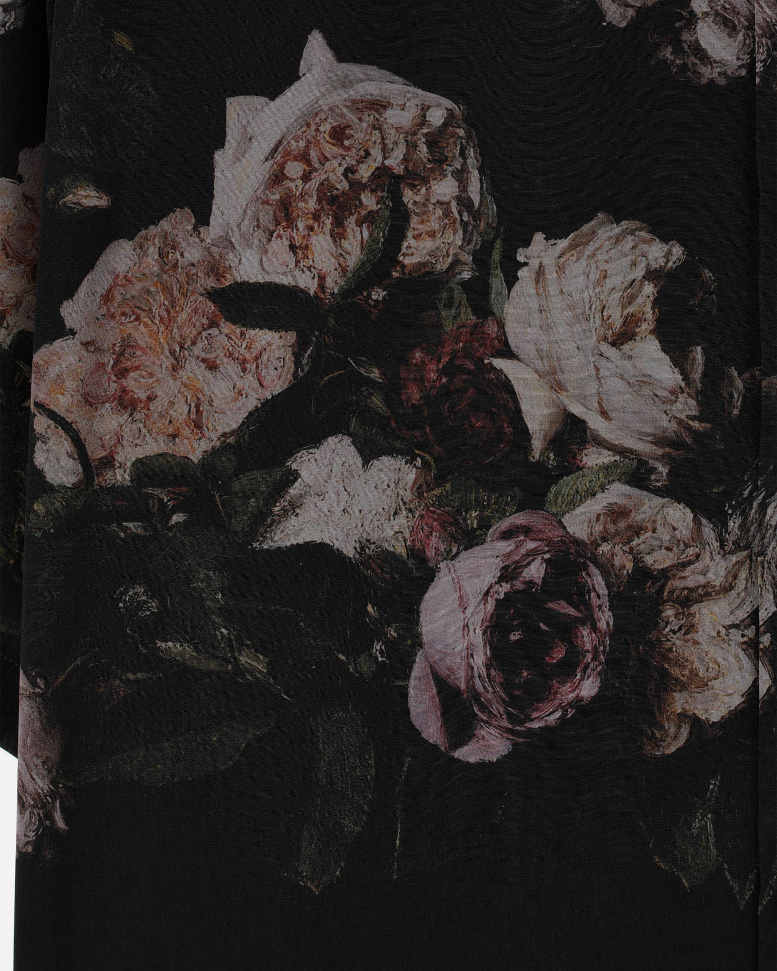 Paint Flower Short Sleeve Open Collar Shirt / 半袖シャツ / 総柄 / ボックスシルエット / メンズ