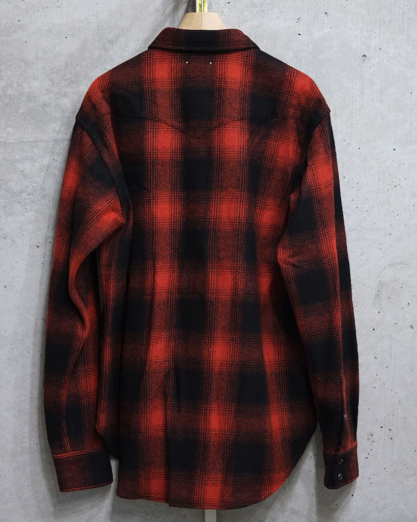 Ombre Check Flannel RF Western SH