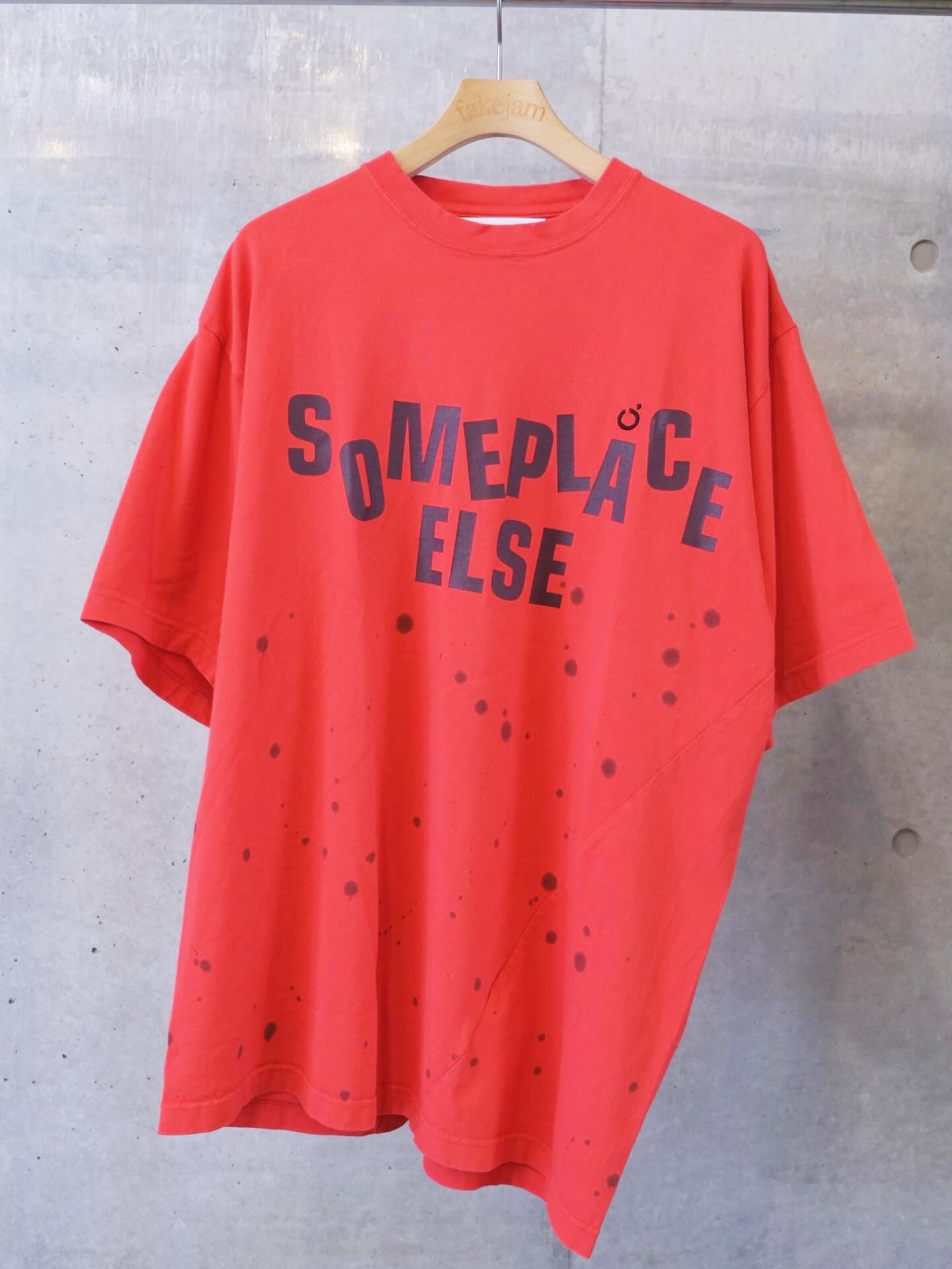 Hand Dye Twist Tee Shirt/ SOMEPLACE ELSE