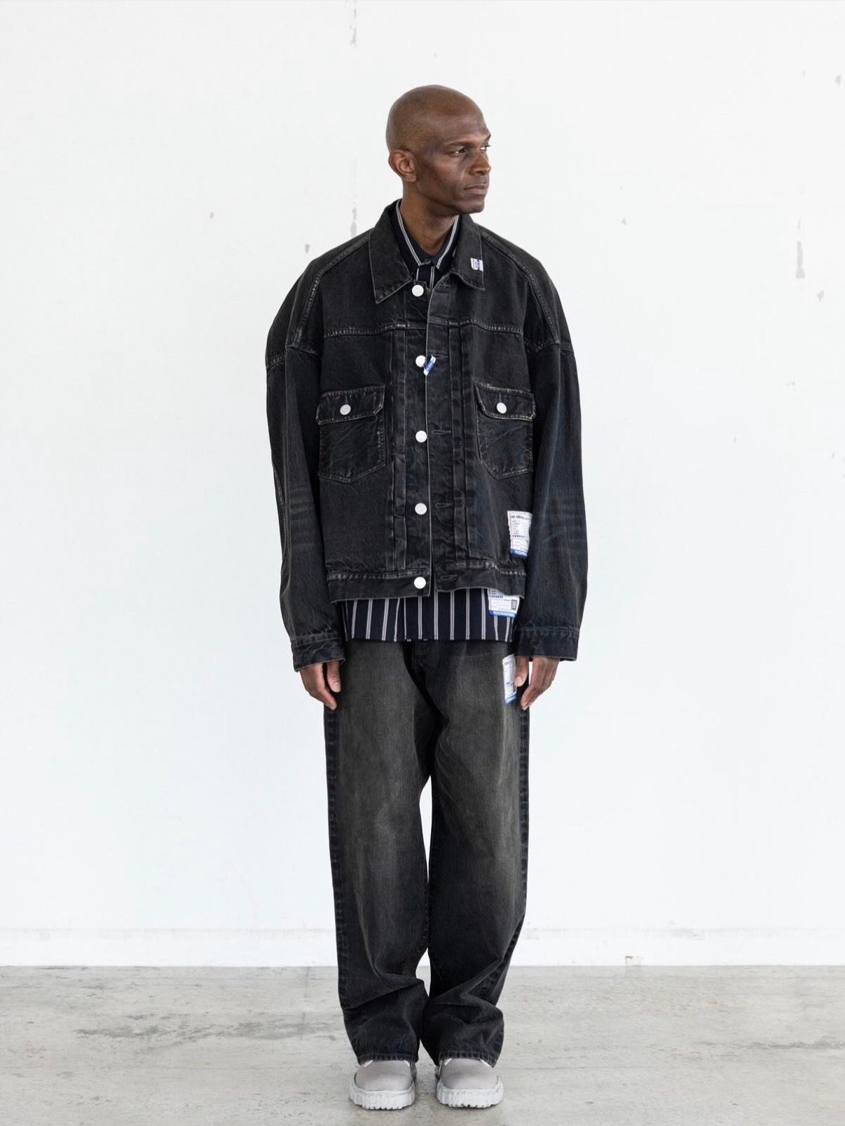 Cotton High Density Stripe Long-sleeve Shirt