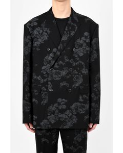 New Rose Mix Double Breasted Jacket