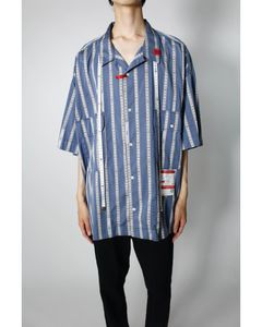 Majour Jaquard Half Sleeve Shirt