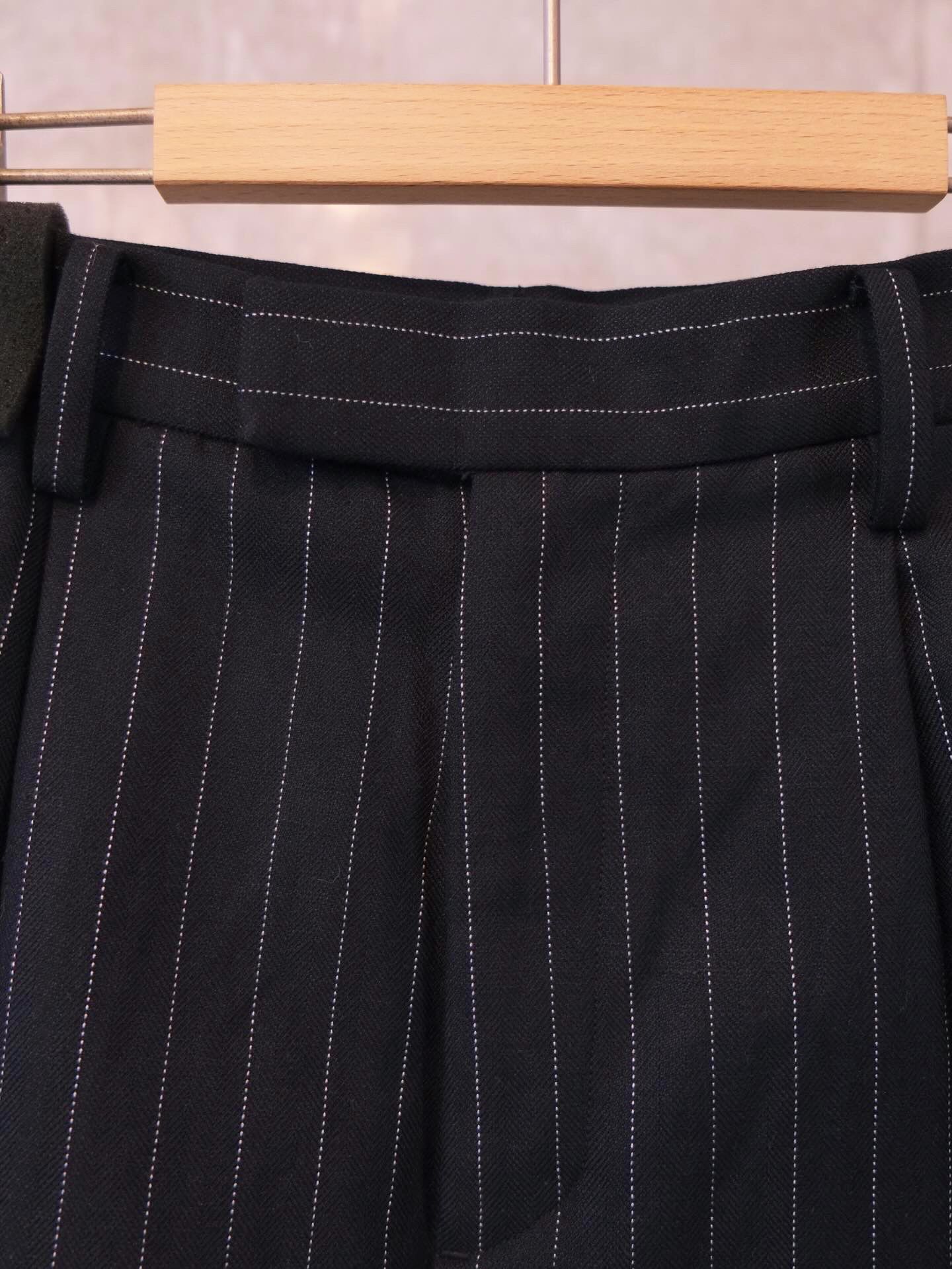 Stripe Wide Harf Trousers