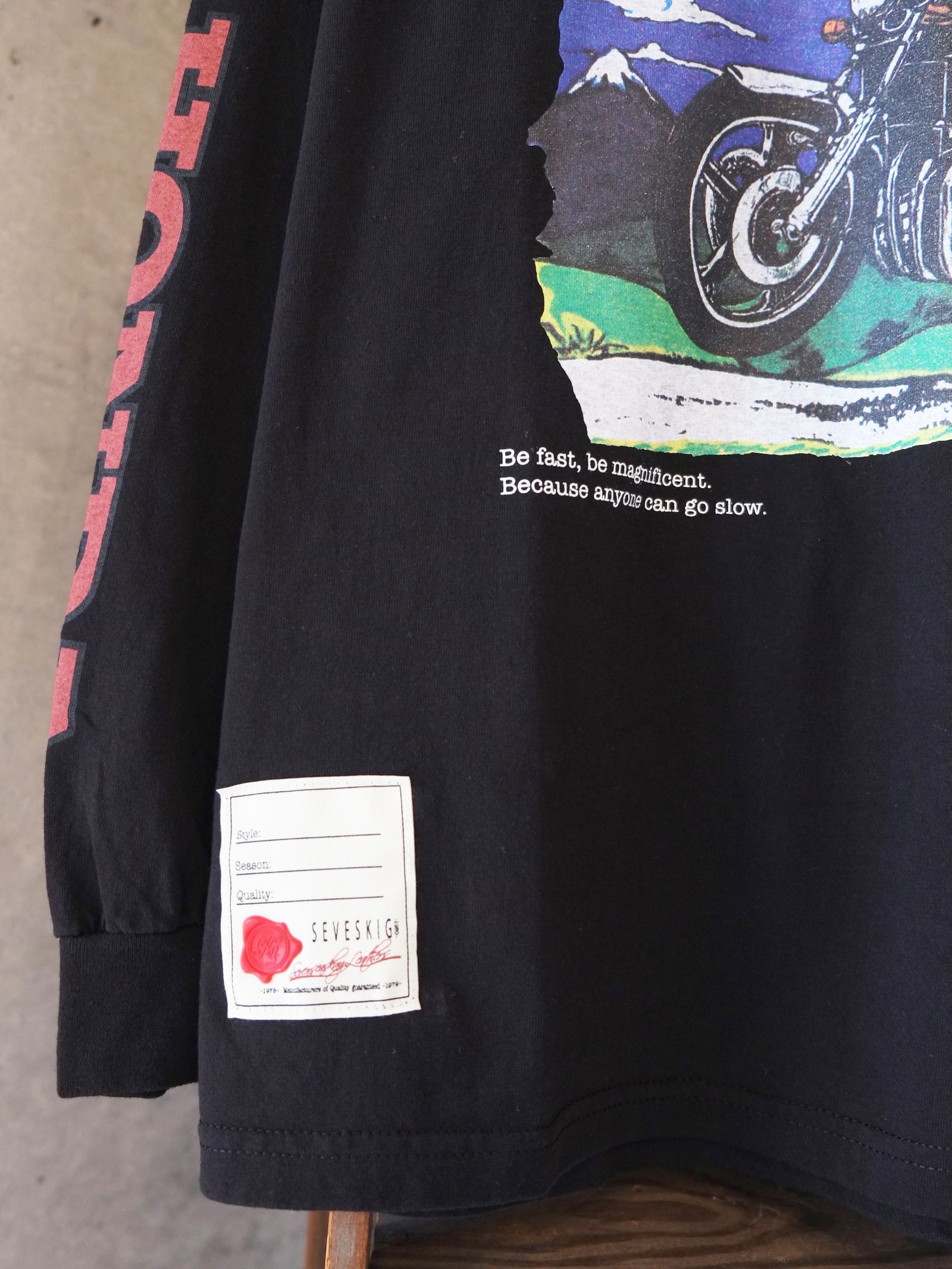 Honda vs SEV CBX1000 L/SL TEE / ロングスリーブ Tシャツ / ブラック / CT-SV-NRA-1008