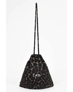 Leopard Drawstring Bag