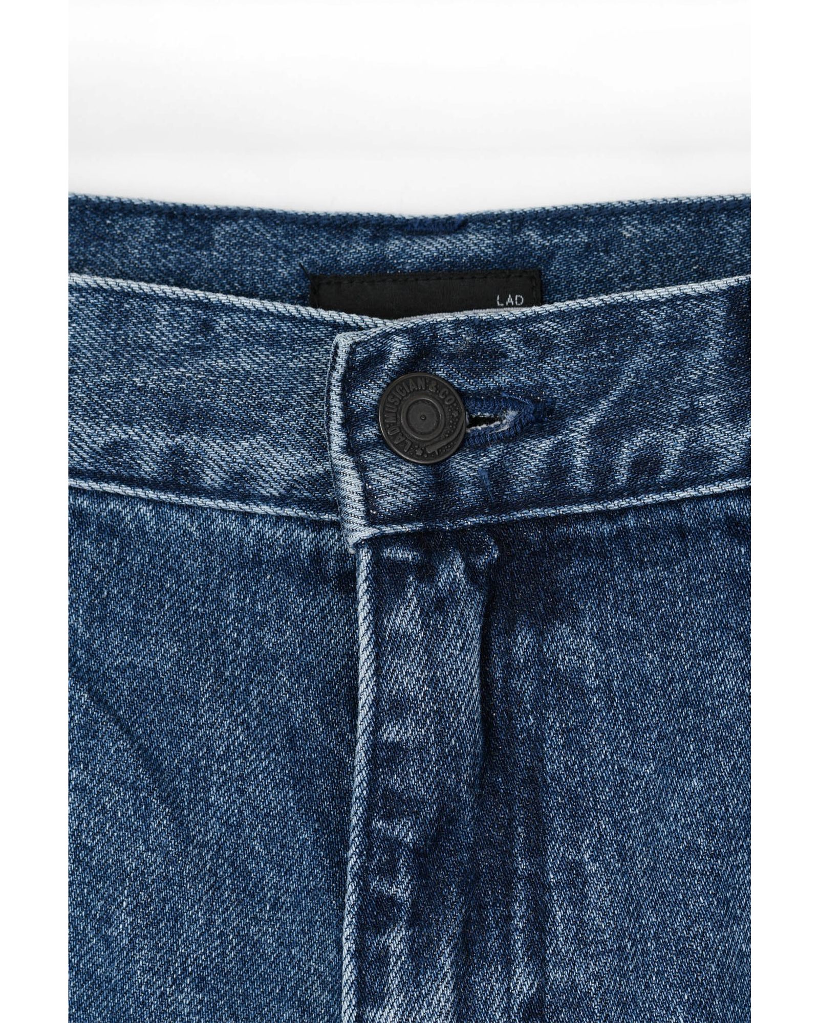 LAD MUSICIAN - 12oz Denim Tapered Baggy Pants | fakejam