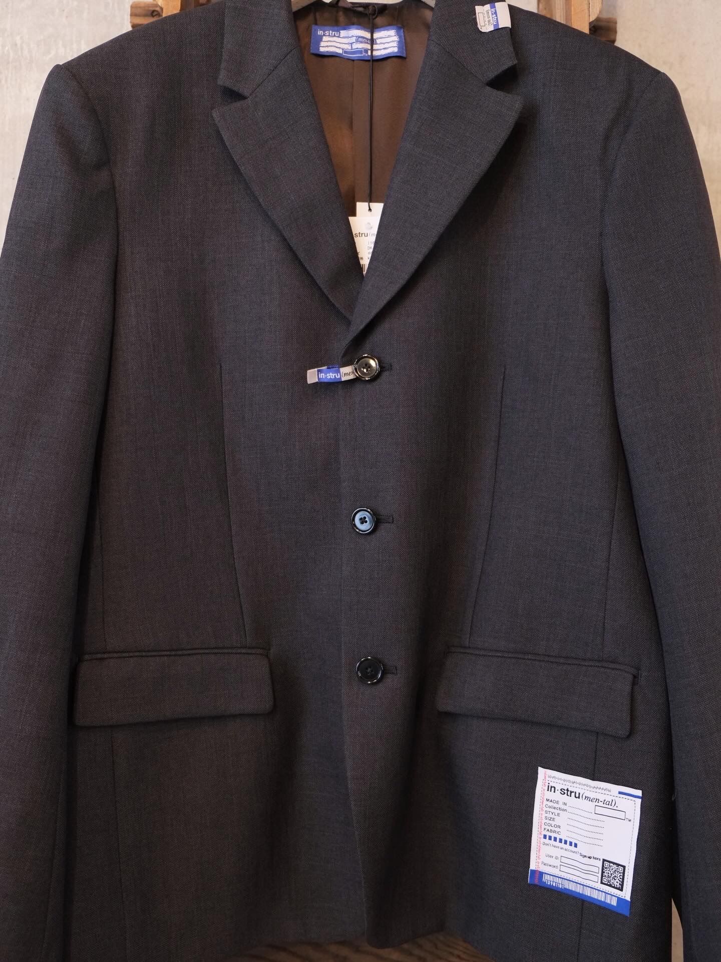 Sharkskin Wool Tailored Jacket