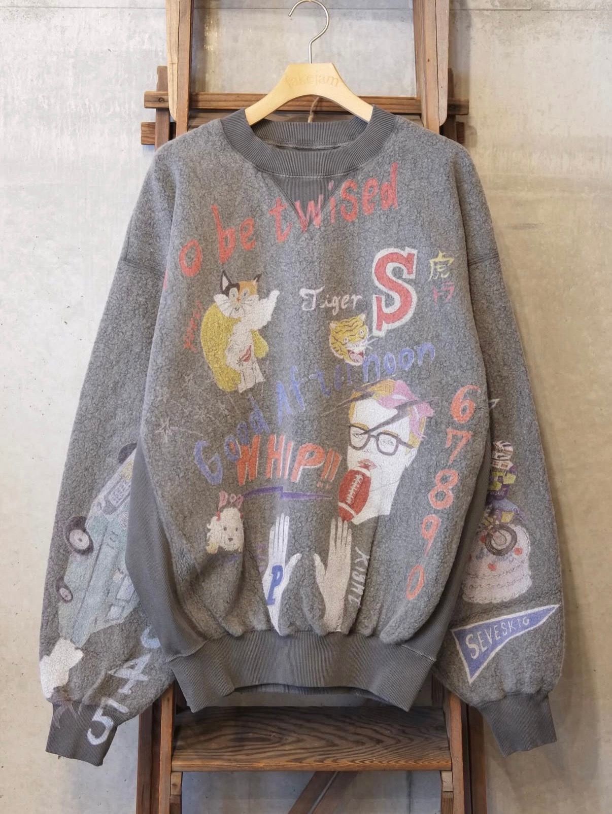 Graffiti Wool Sweat Shirt Ver,Ridawo