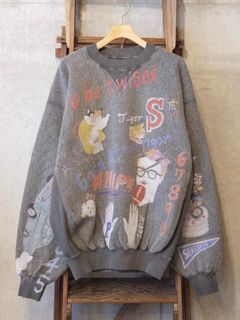 Graffiti Wool Sweat Shirt Ver,Ridawo
