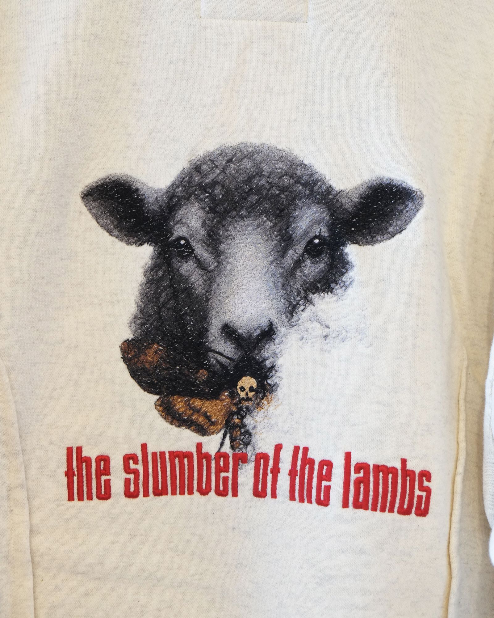 Slumber of the Lambs Half-Zip Hoodie / ハーフジップ パーカー / ホワイト / SW-SV-NRA-1002