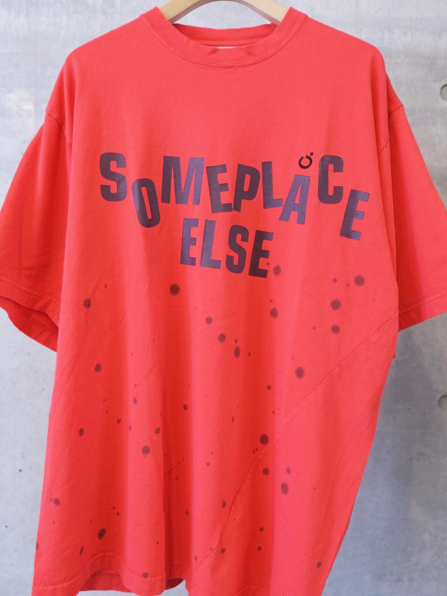 Hand Dye Twist Tee Shirt/ SOMEPLACE ELSE