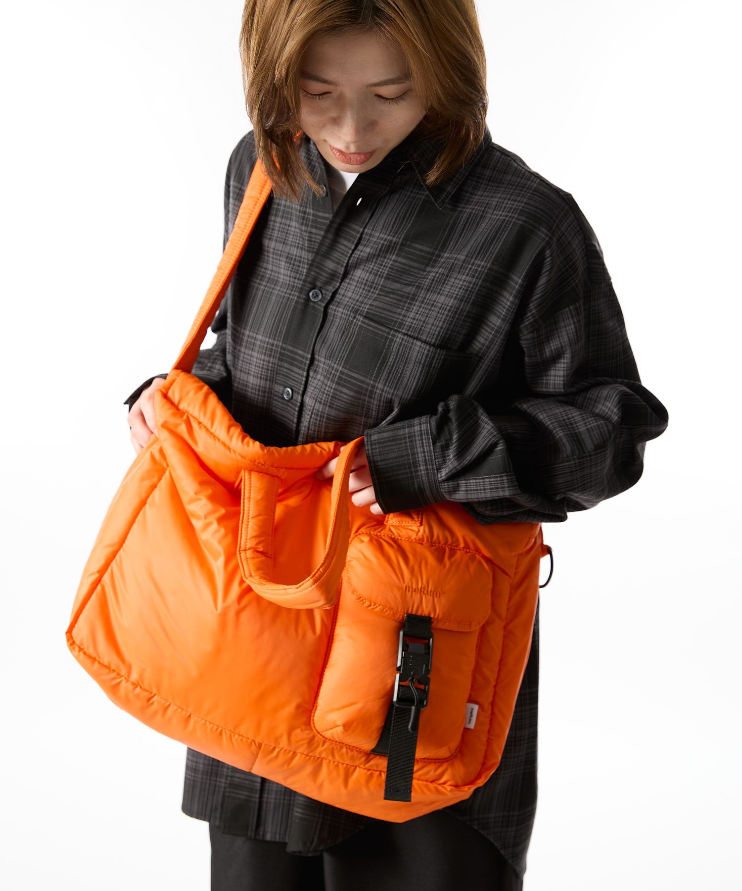 PADDING SHOULDER BAG / パディング ショルダーバッグ / オレンジ / MTM-BG-0316-25-C