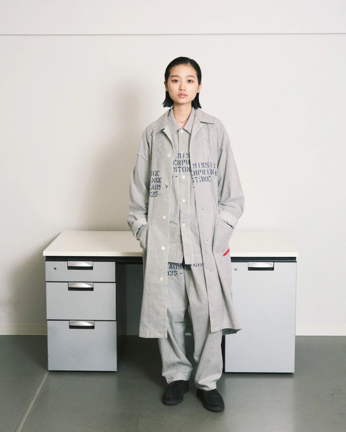 Hand-Stenciled Sleeper Stripe