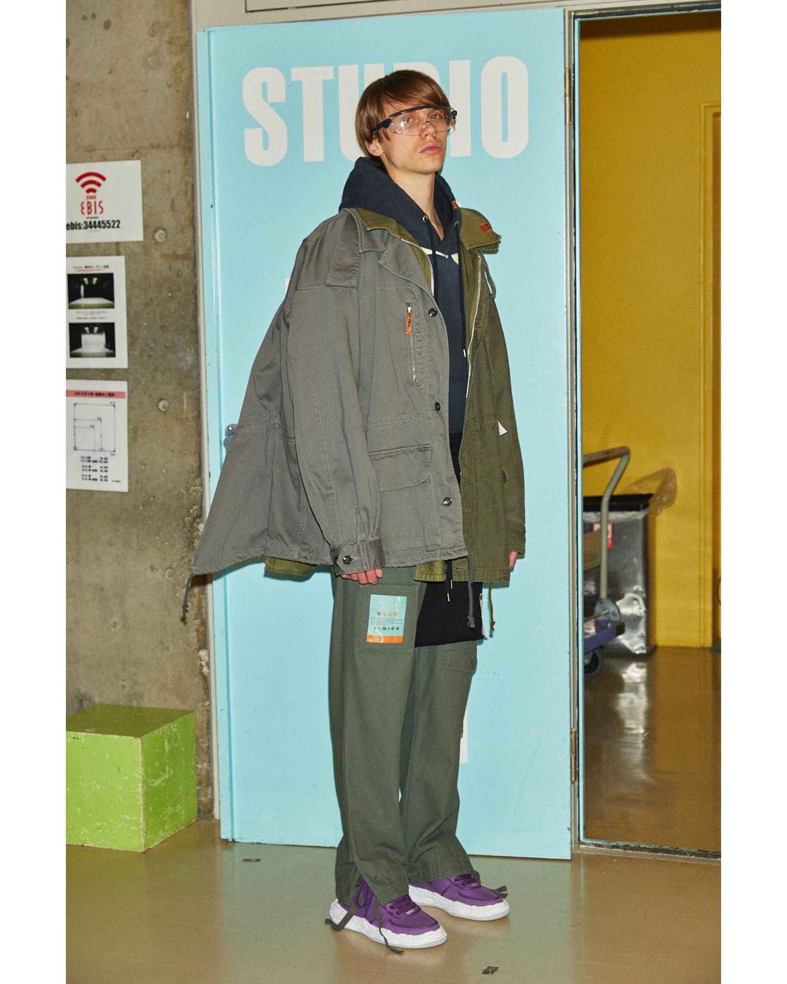 Fleece Combined Chino Pants