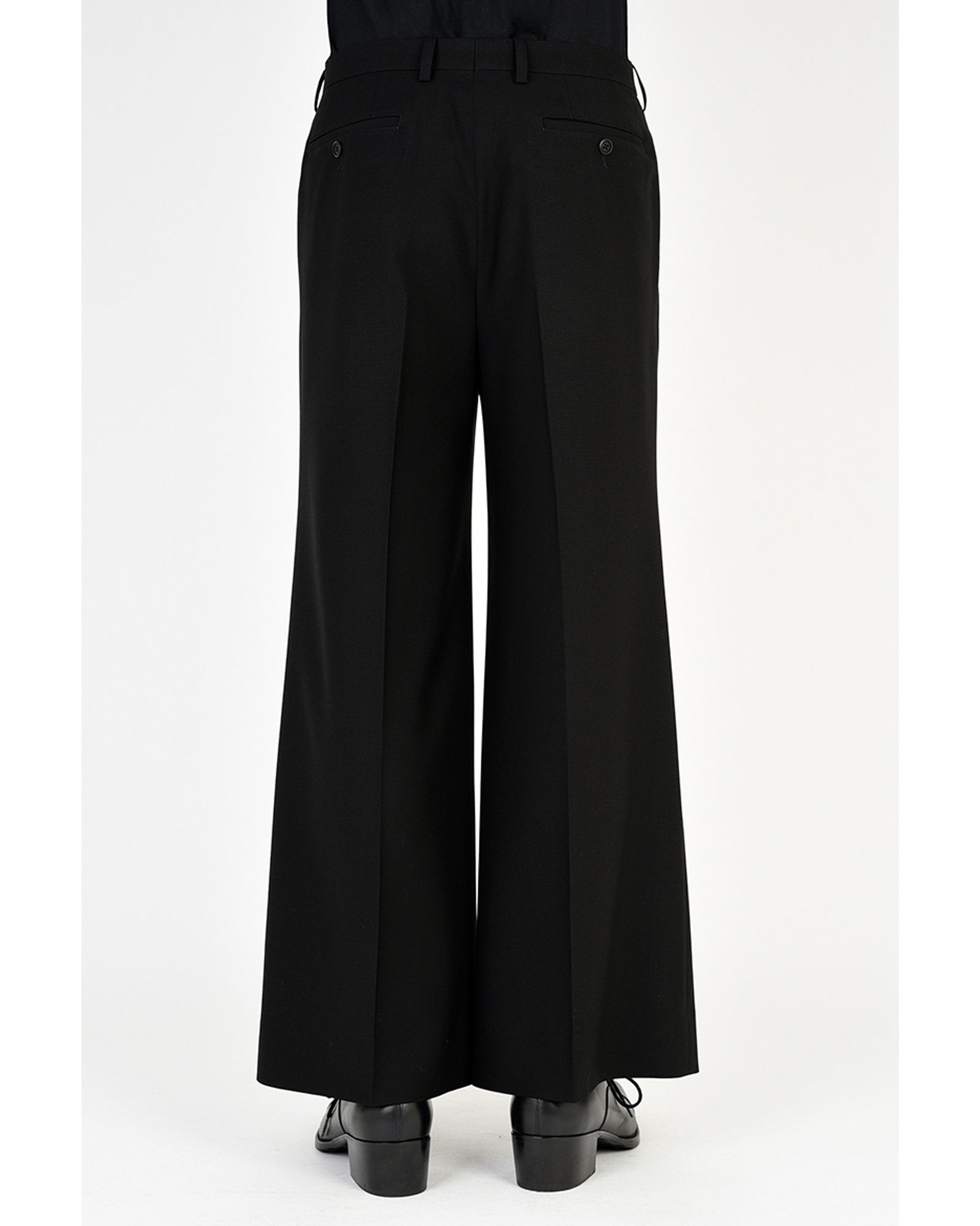 22AW 2TUCK WIDE FLARE SLACKS