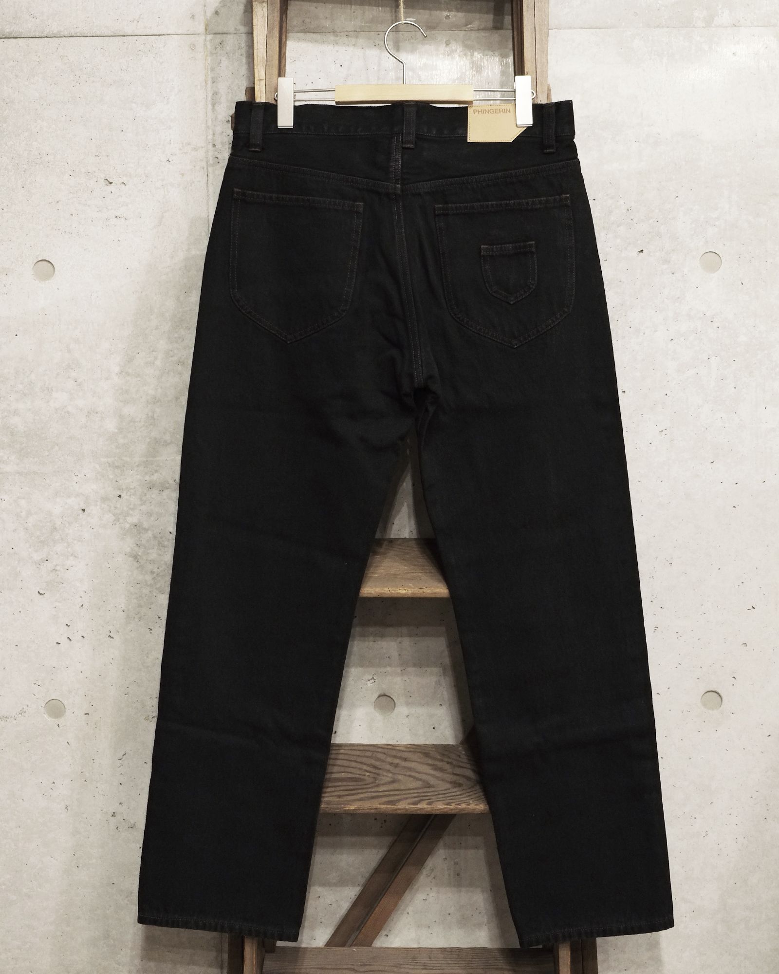 6 Pocket Jeans Straight / ストレート デニムパンツ / ブラック / PD-262-BT-051