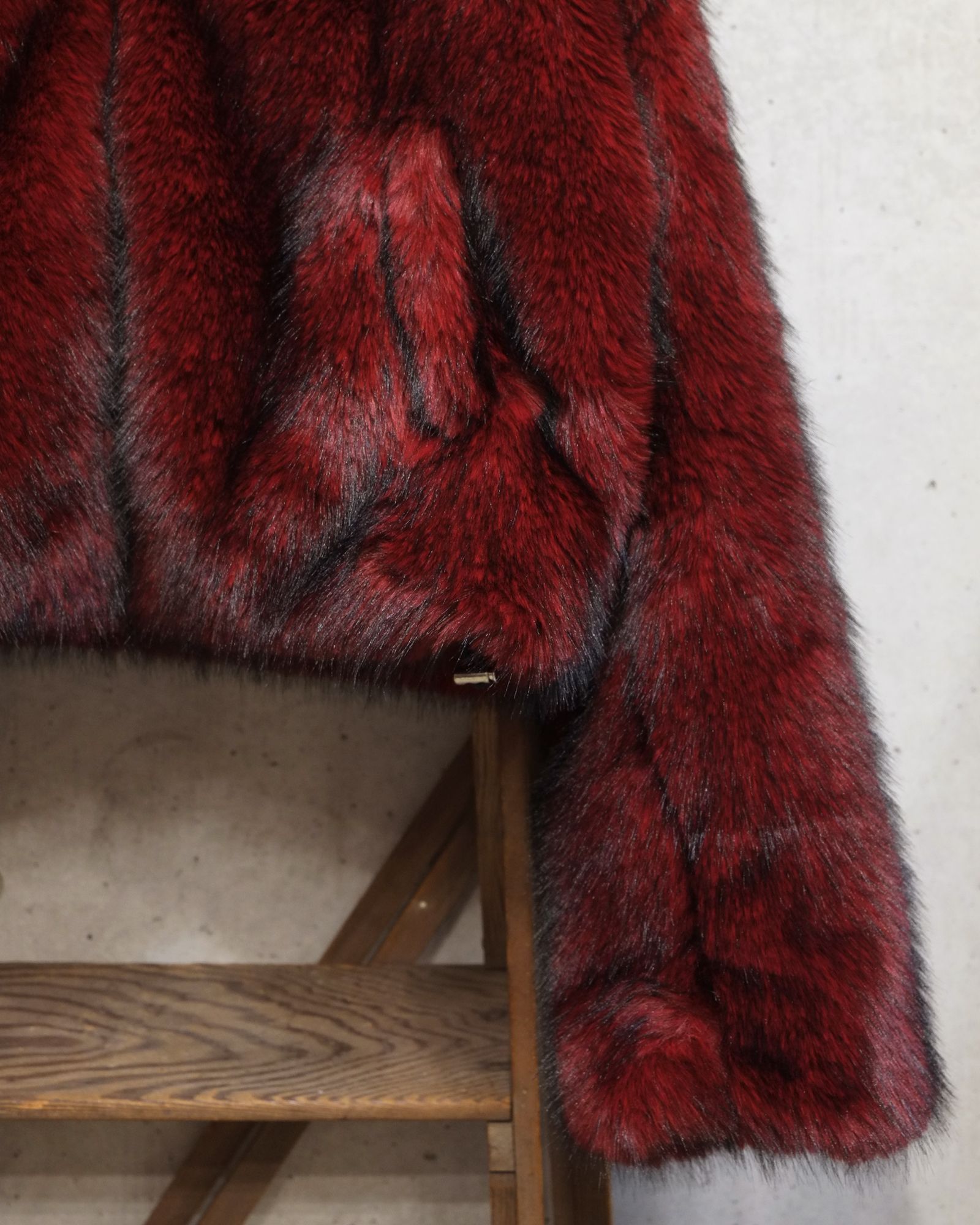 Reversible Fur Jacket / ファー ブルゾン / レッド / LM-26aw-2205