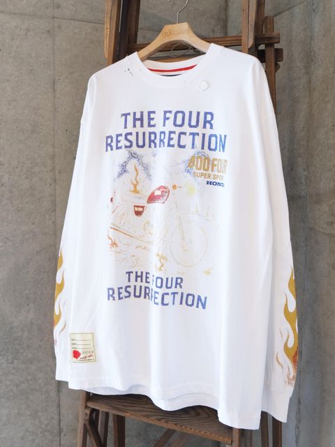 Honda vs SEV CB400FOUR L/SL TEE / ロングスリーブ Tシャツ / ホワイト / CT-SV-NRA-1009