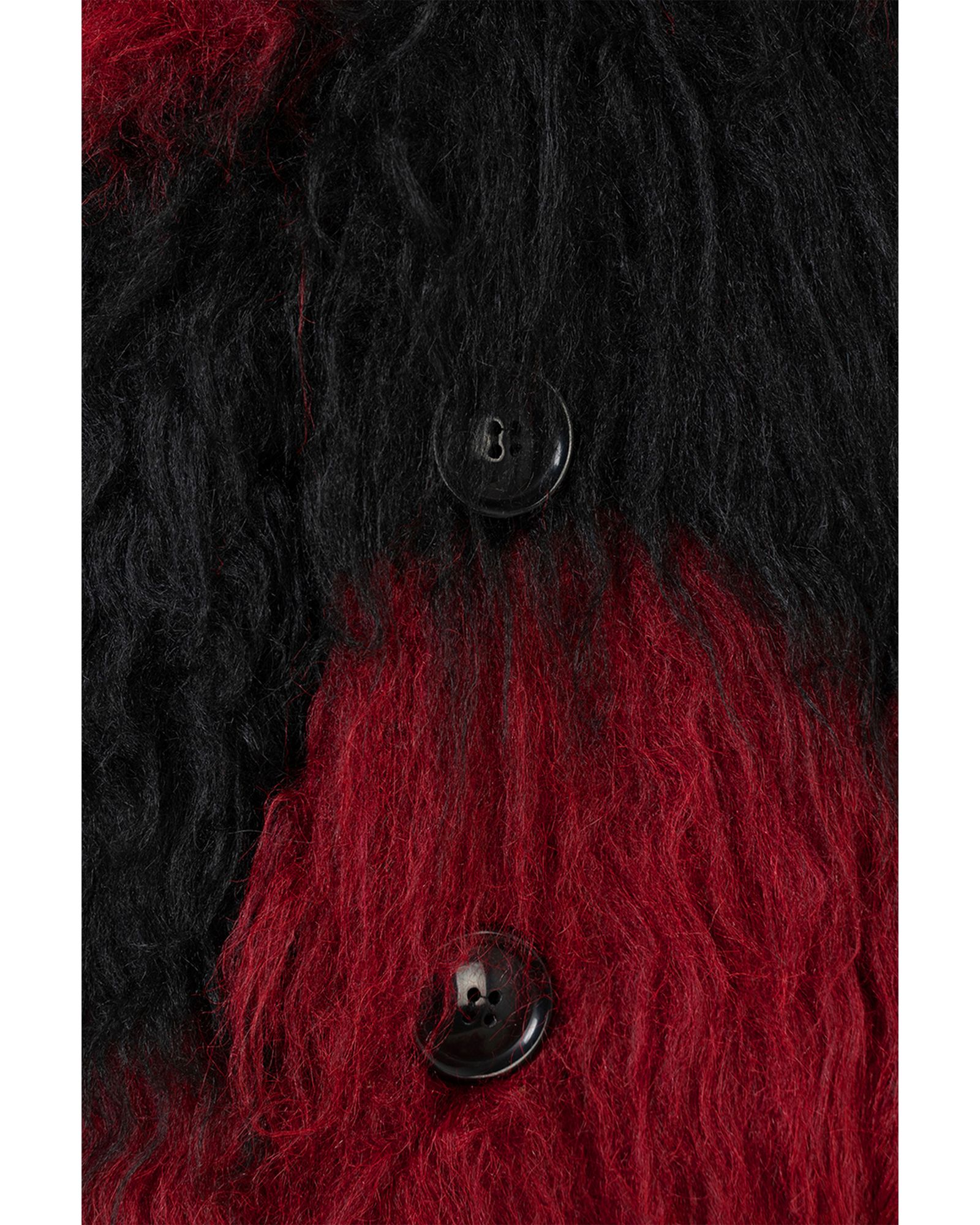 Shaggy Border Knit Cardigan