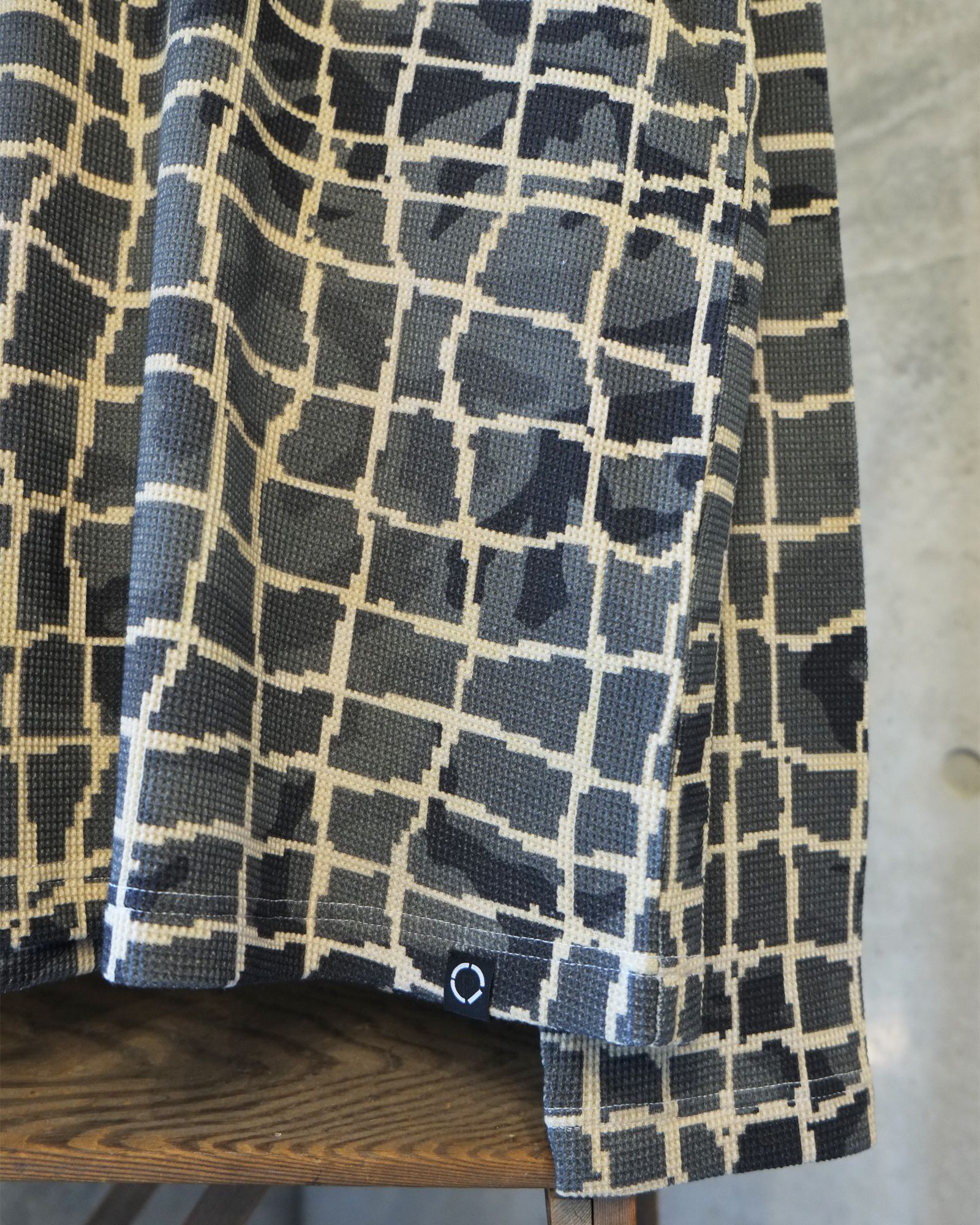 Net L/S Waffle Thermal / ワッフル ロングスリーブTシャツ / ベージュ / PD-262-LCS-022