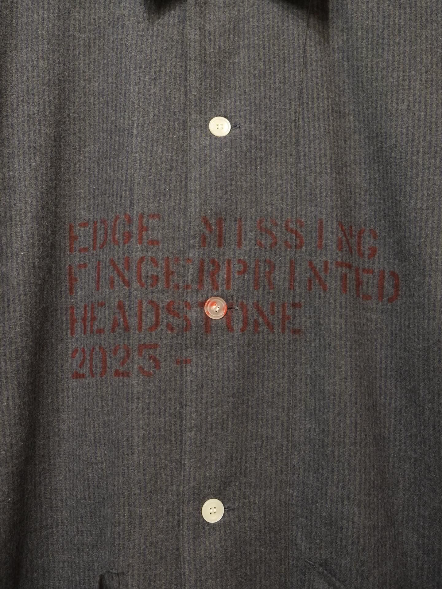 Hand-Stenciled Sleeper Stripe