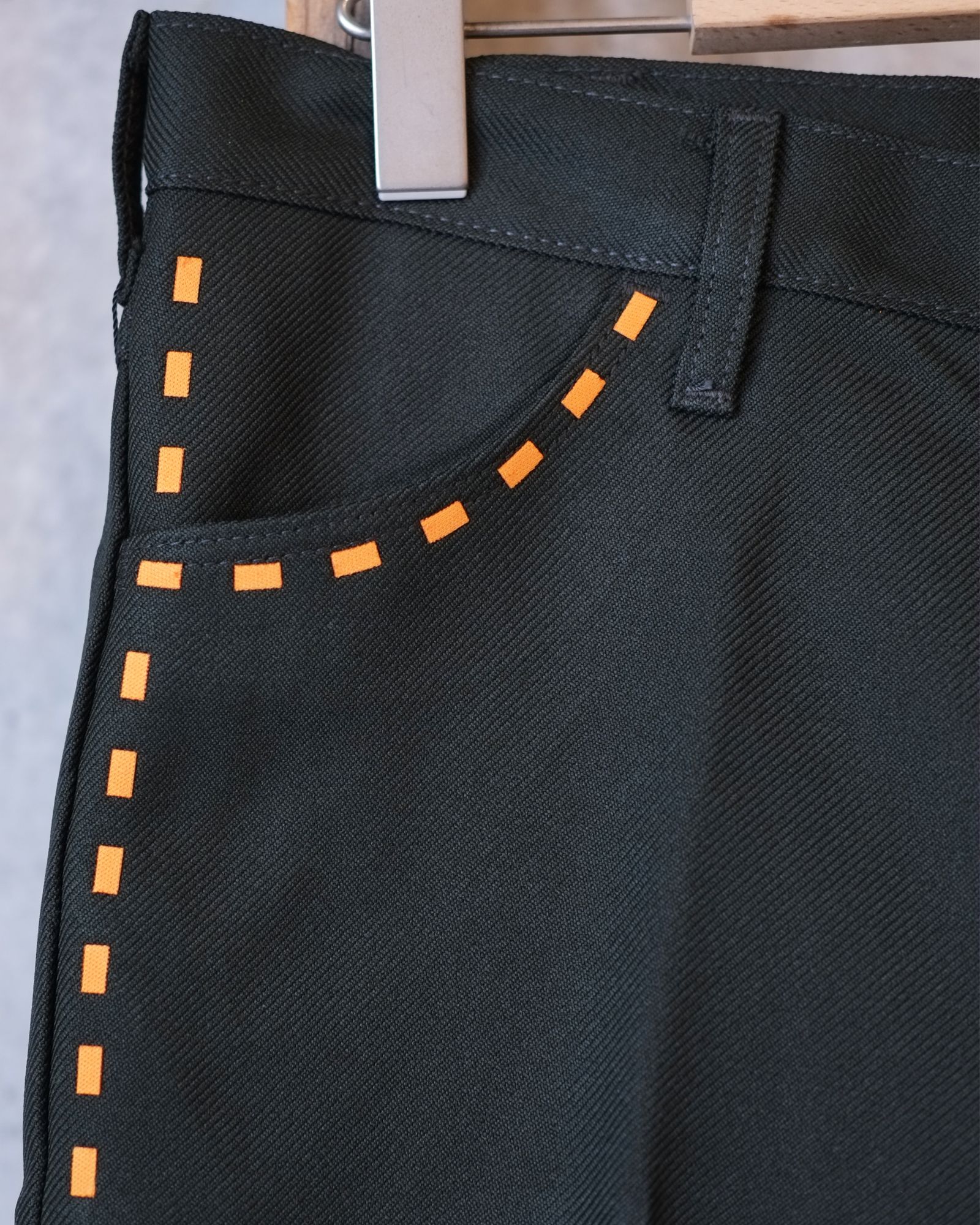 【定番デザイン】Laser Stitch Wrancher Pants / デニム / 細身シルエット / メンズ