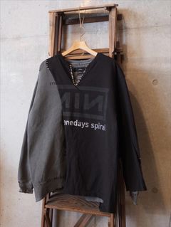Bootleg Layered Crew Sweat(A MAN'S SHADOW)