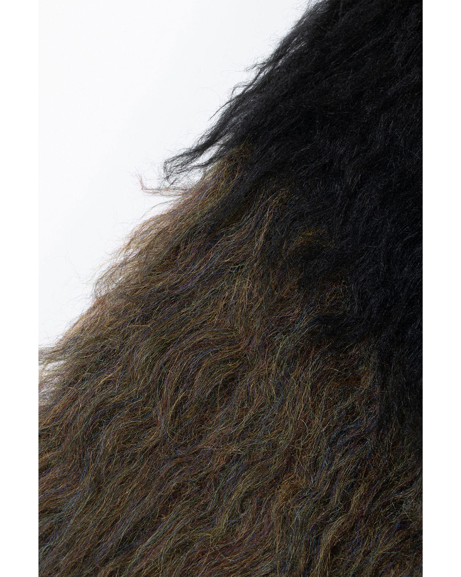 Shaggy Border Knit Cardigan