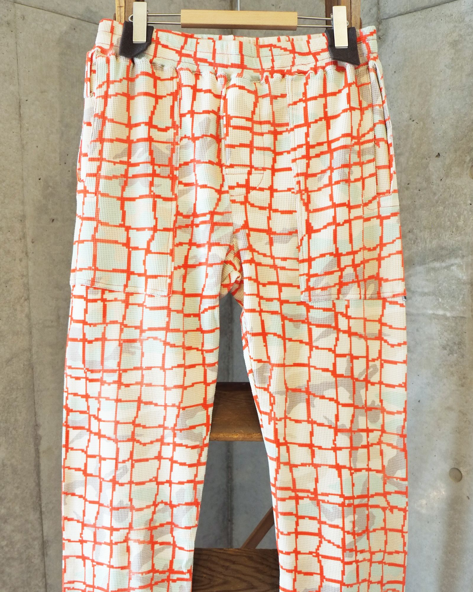 Net Waffle Pants / ワッフル パンツ / レッド / PD-262-BT-082