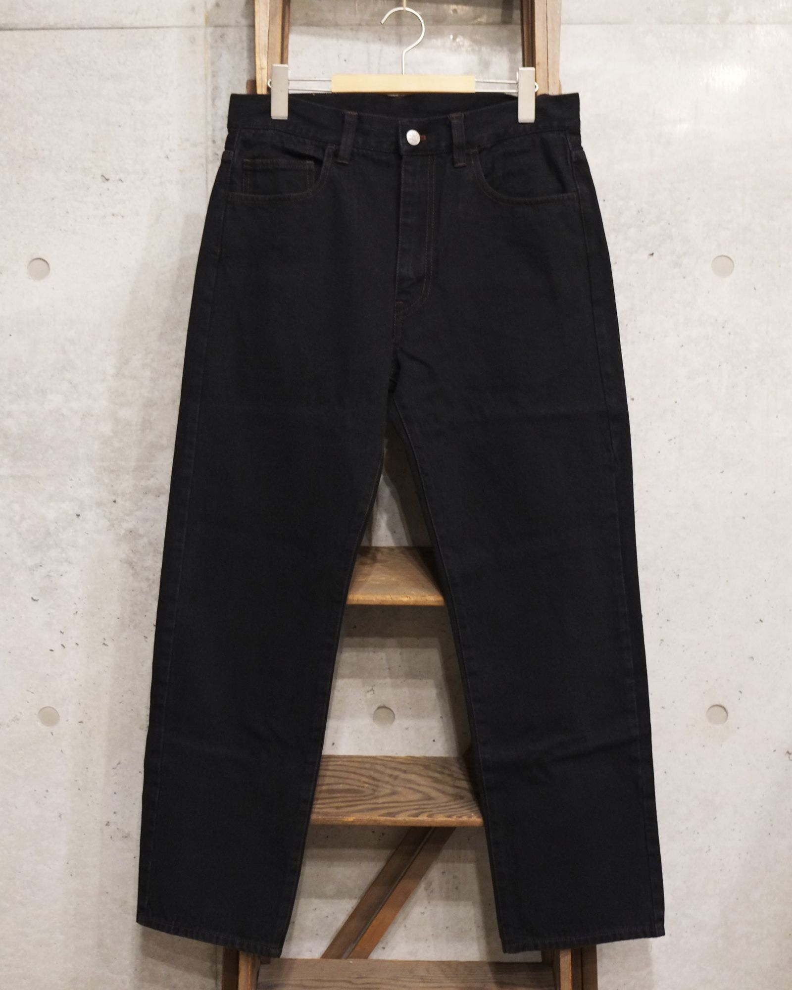6 Pocket Jeans Straight / ストレート デニムパンツ / ブラック / PD-262-BT-051