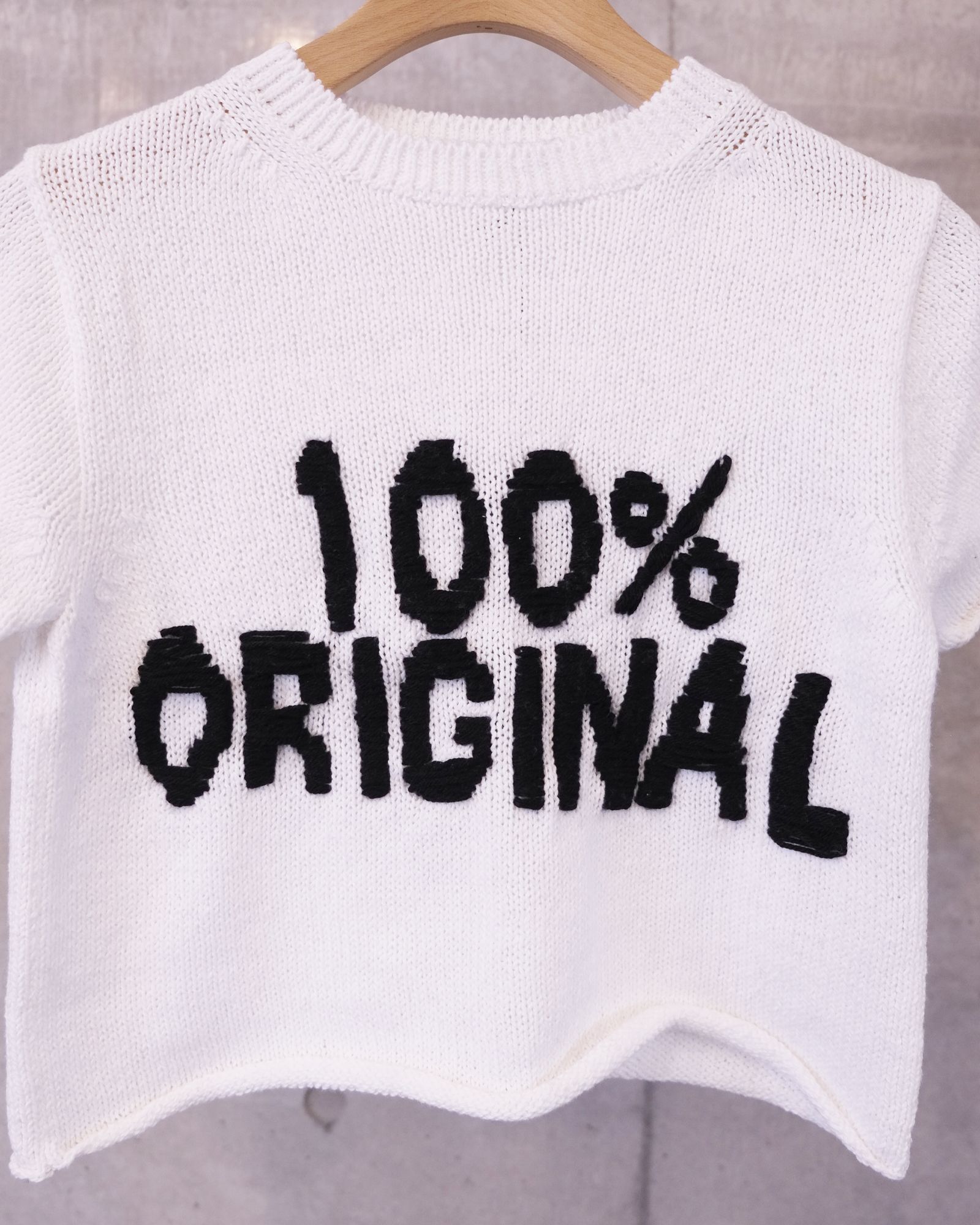 Message Tee / White"100%ORIGINAL"