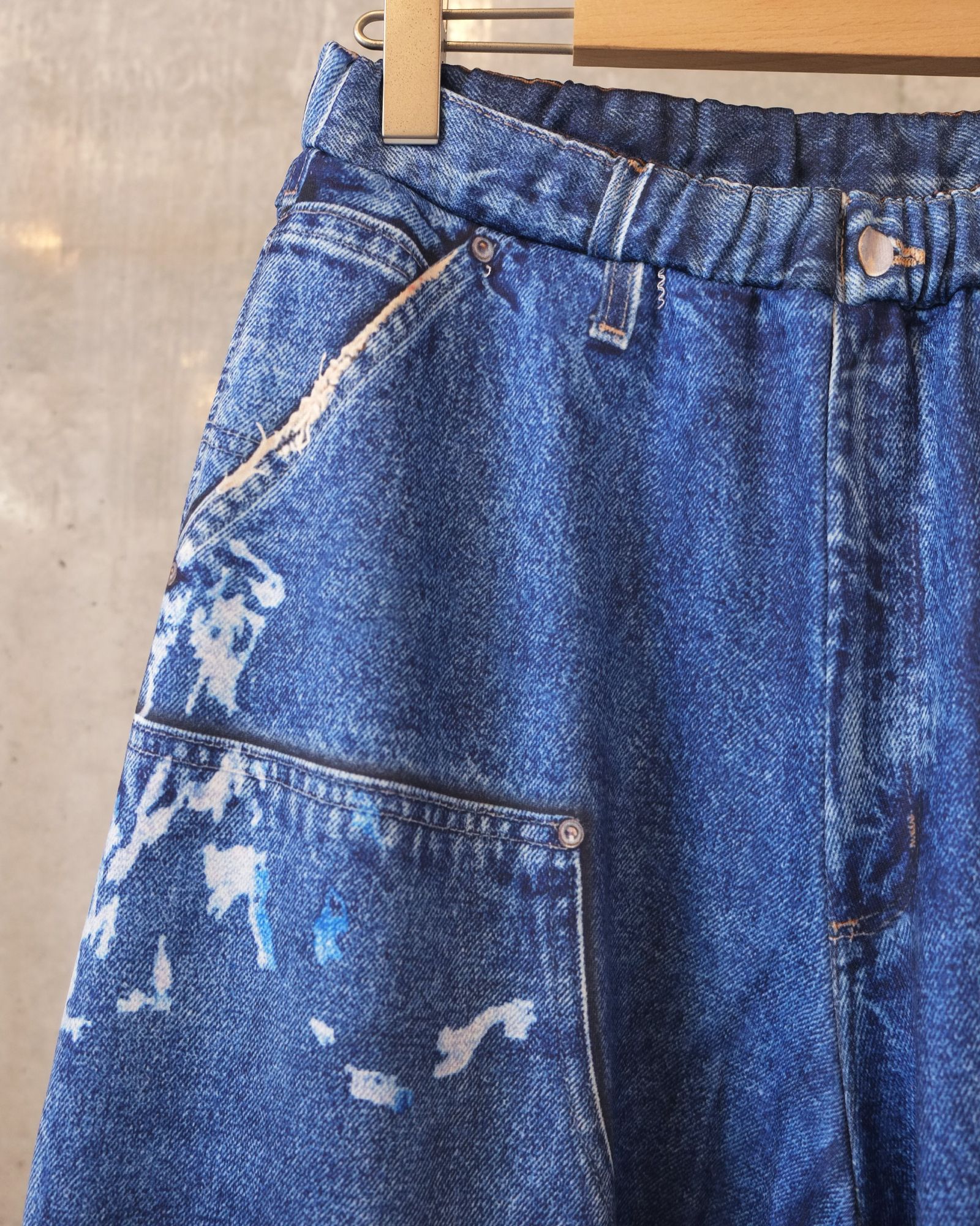 Print Duck Wide Pants