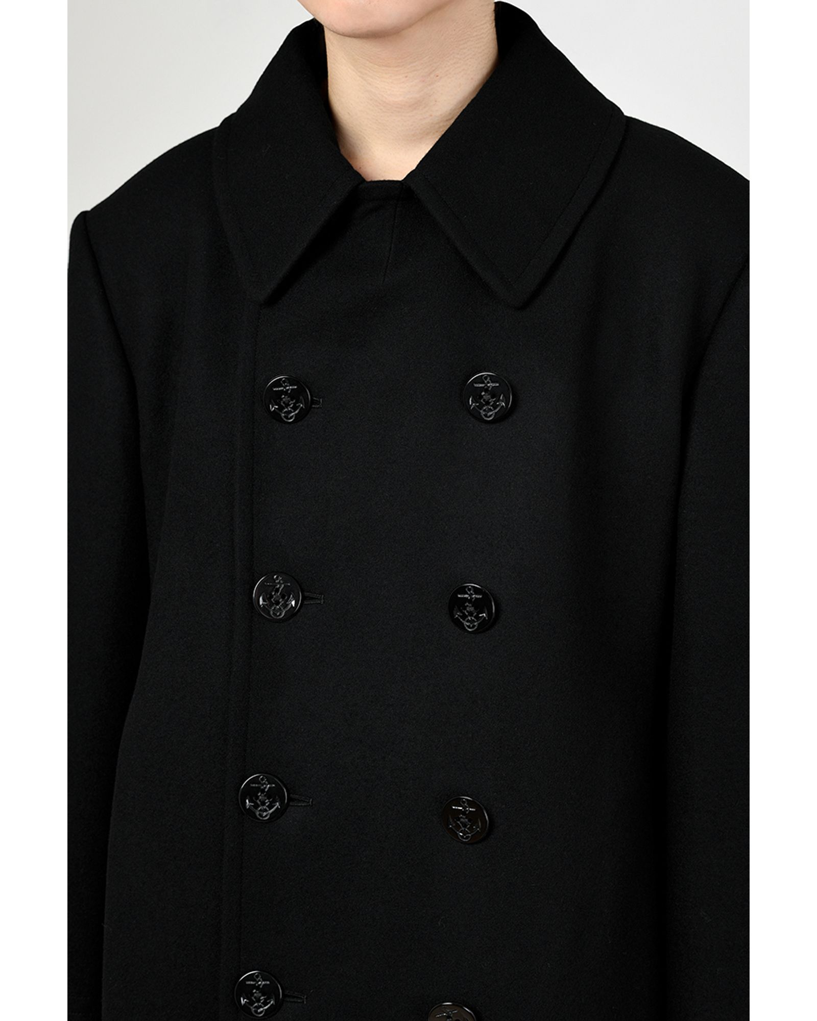 LAD MUSICIAN PEA COAT 42 黒-