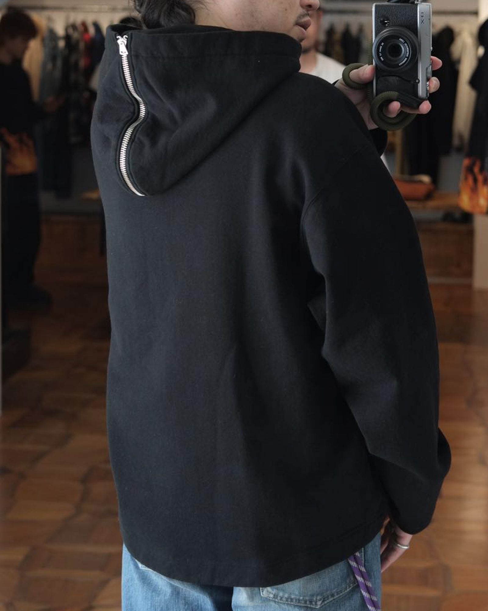 Harf Zip Pullover Hoodie