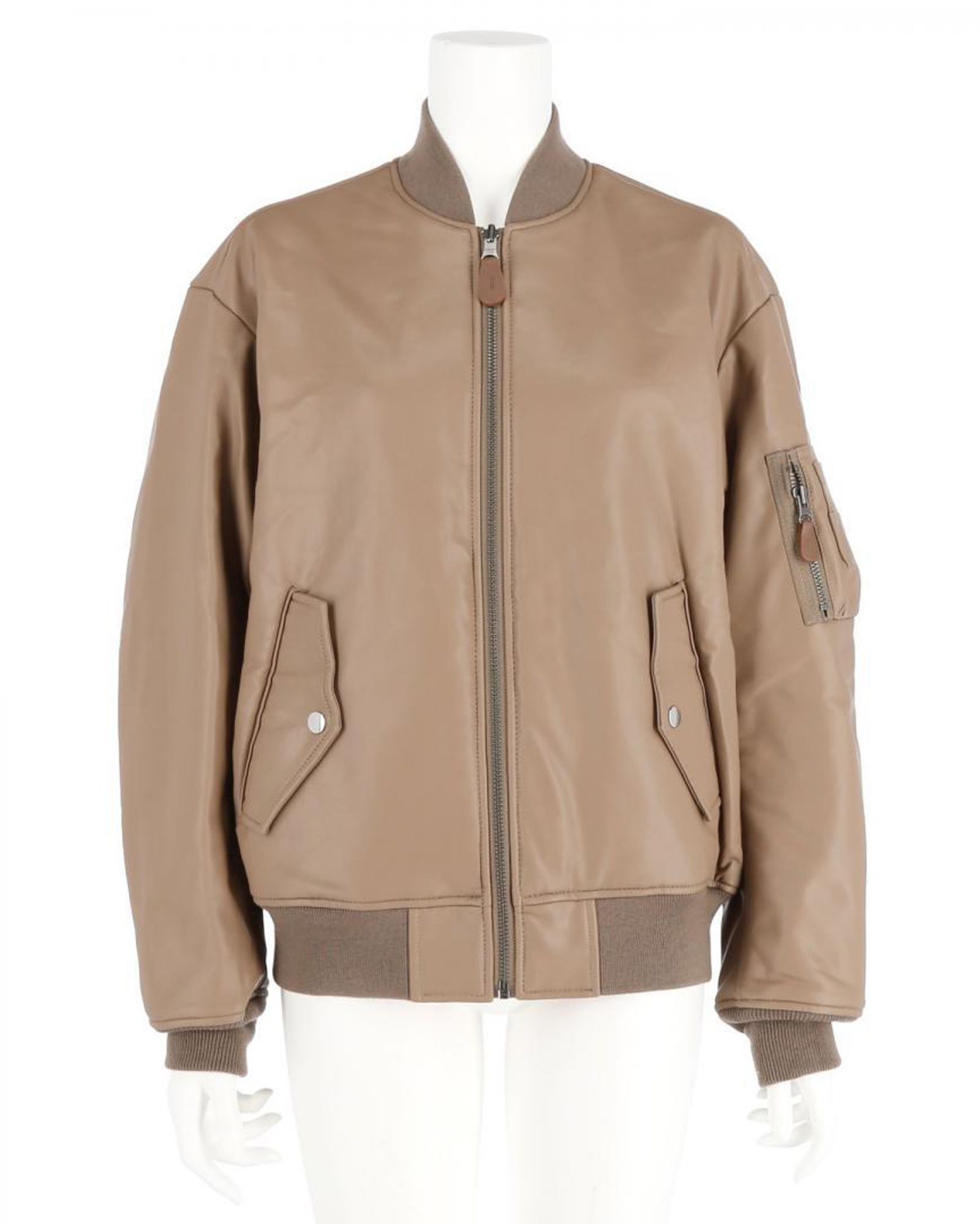 G.V.G.V. - Fake Leather Lace Up MA-1 Blouson | fakejam