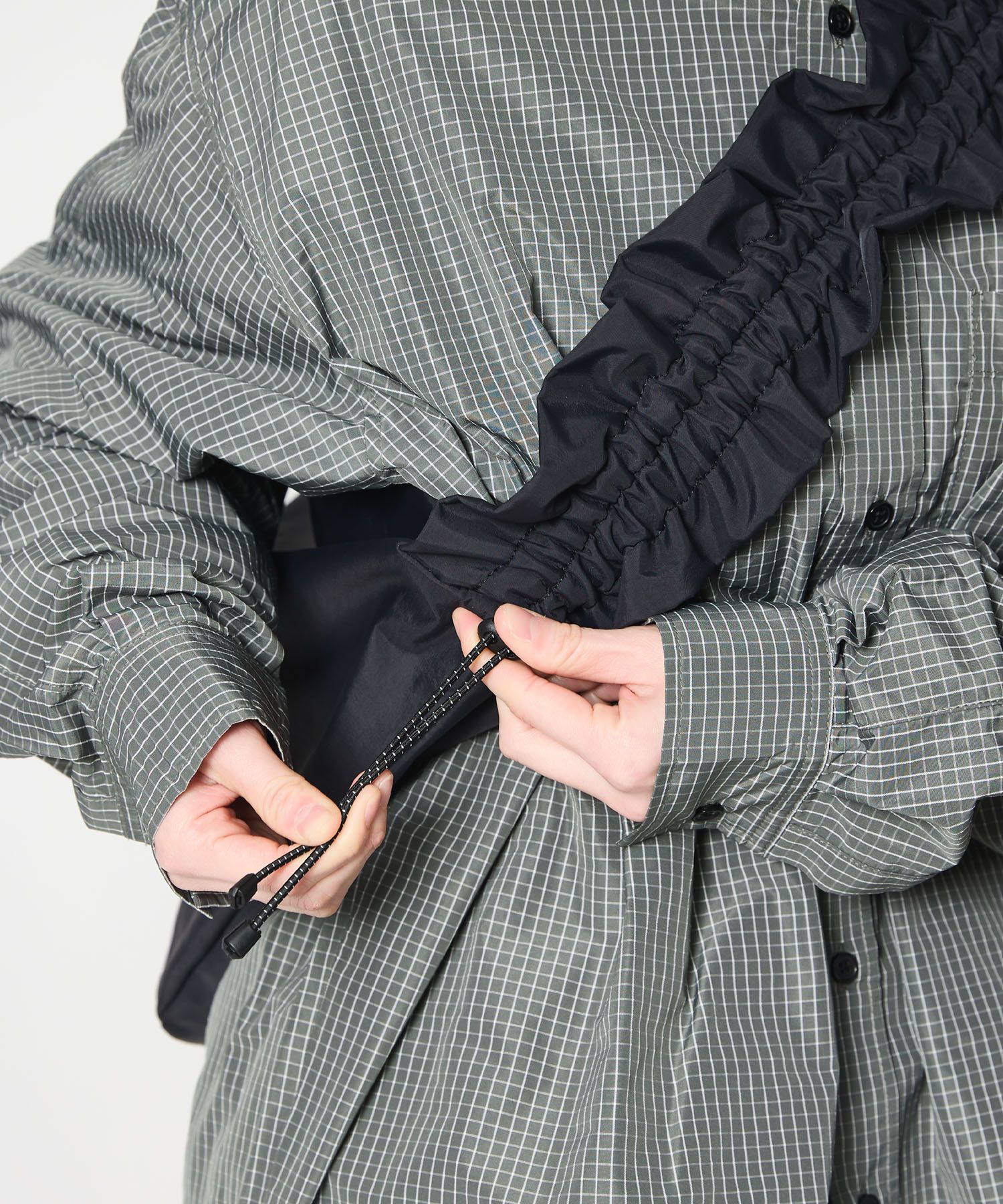 GATHER MESSENGER BAG / ギャザー メッセンジャーバッグ / ブラック /  MTM-BG-0372-26-A