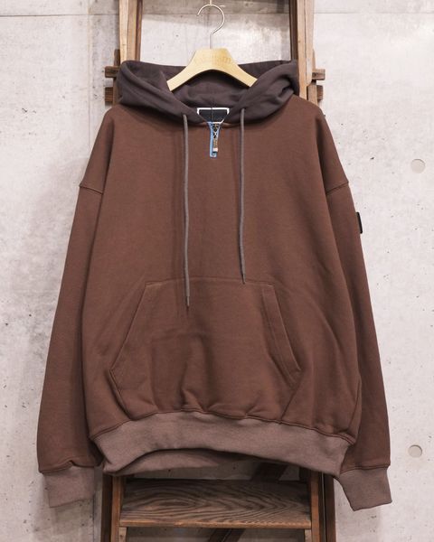 Mini Zip Hoodie / パーカー / ブラウン / PD-262-HCS-031