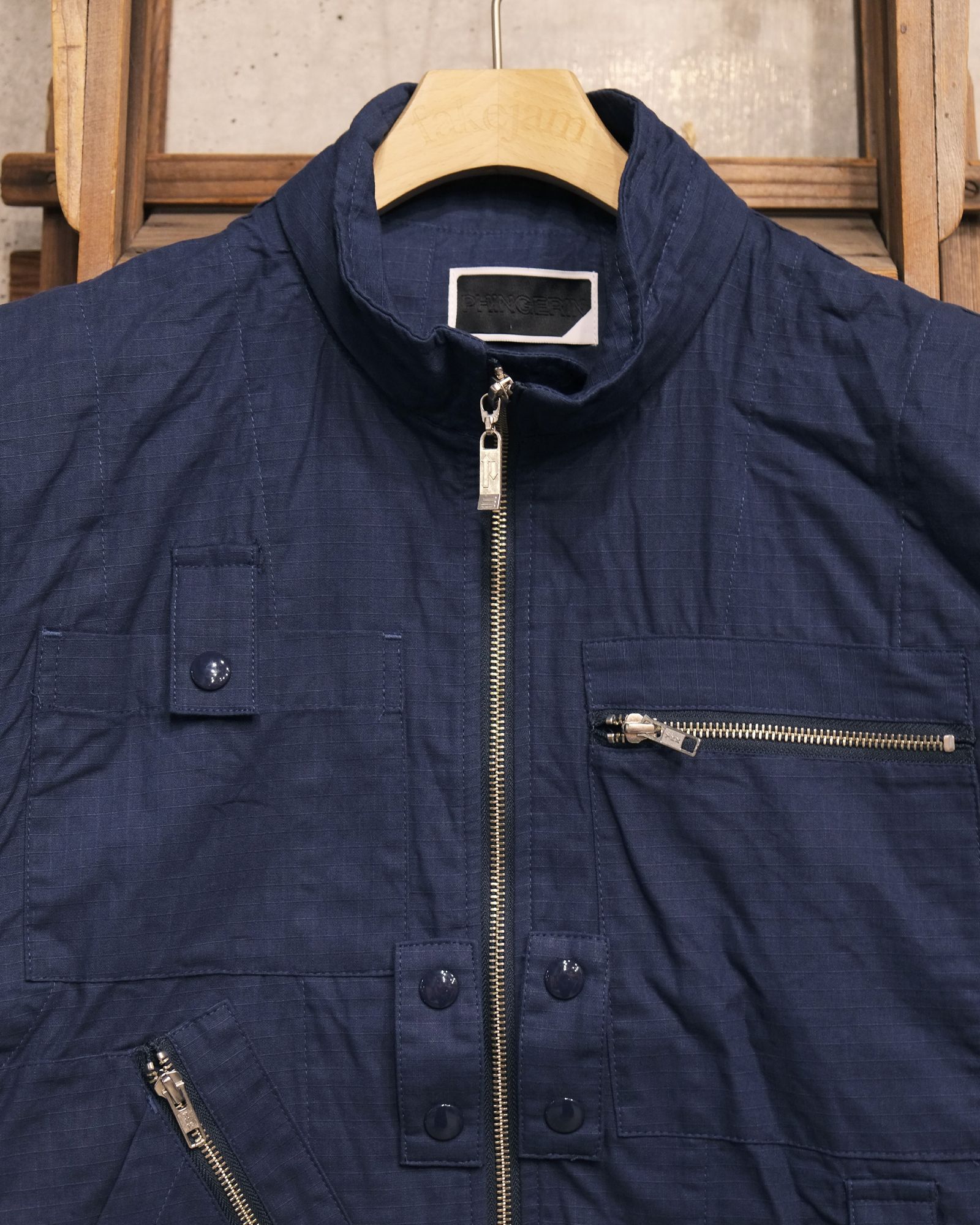 Visor Double Zip Jacket / ワークジャケット / ネイビー / PD-262-JK-091