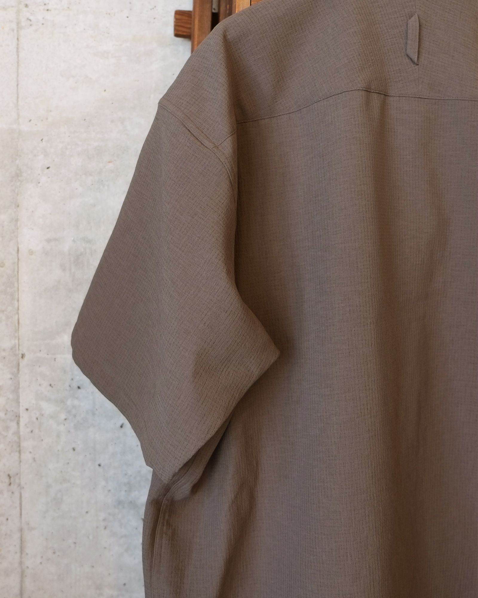 Breathable Linen Luggage S/S SH / ショートスリーブ シャツ / グレー / MW-SH26104