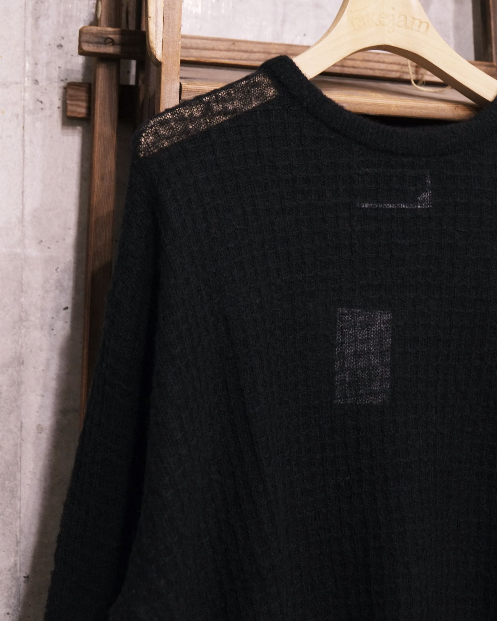 Aiy Merino Waffle Sweater / ニット / ブラック / PD-262-KN-071