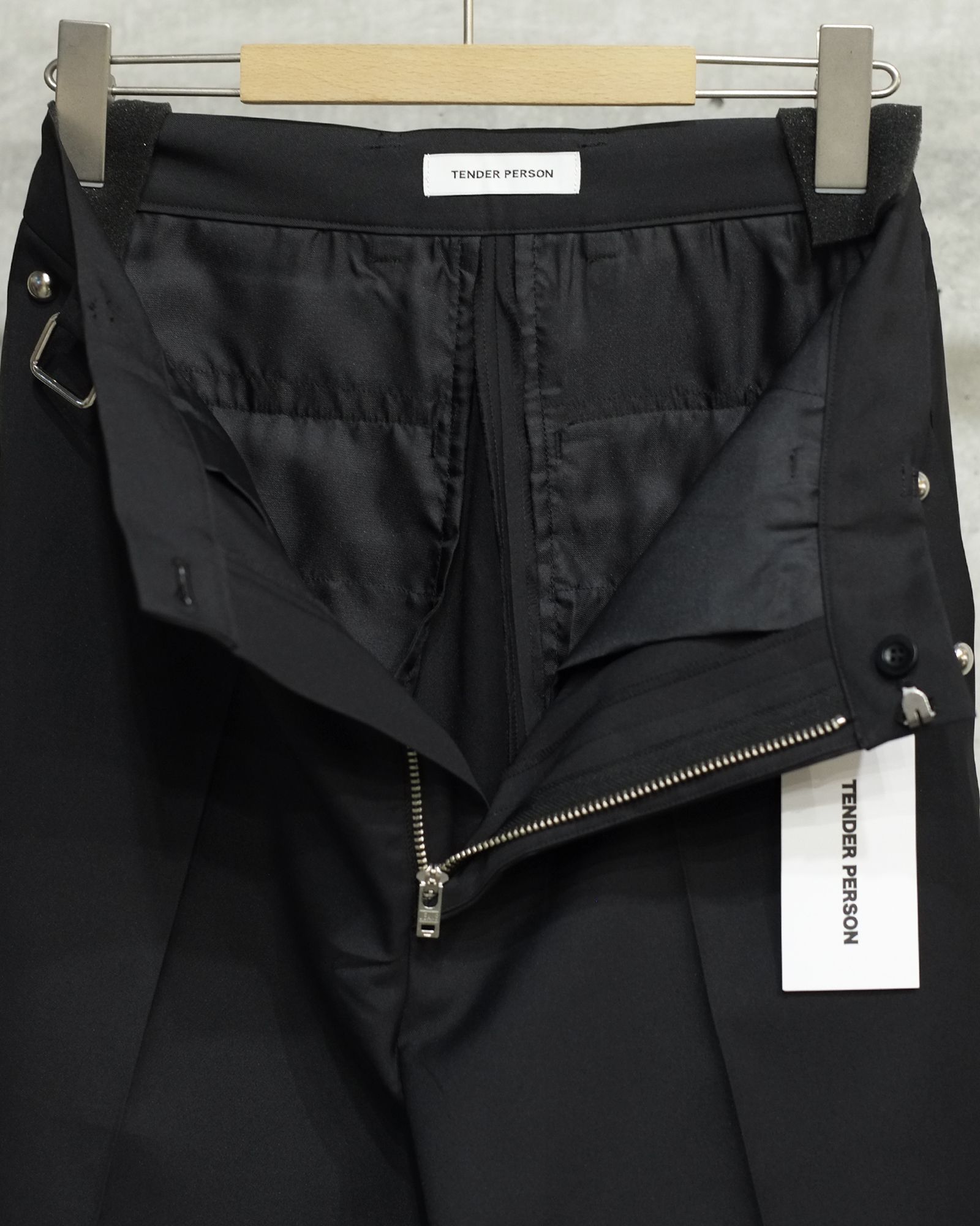 TENDER PERSON - Ball Studs Wide Slacks Pants | fakejam TENDER PERSON - Ball Studs Wide Slacks Pants | fakejam